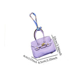 Car Key Case Lipstick Bag Cute for Women Girls Portable Mini Handbag Pendant Violet