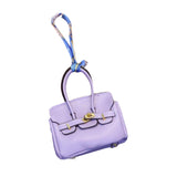 Car Key Case Lipstick Bag Cute for Women Girls Portable Mini Handbag Pendant Violet