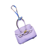 Car Key Case Lipstick Bag Cute for Women Girls Portable Mini Handbag Pendant Violet