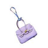 Car Key Case Lipstick Bag Cute for Women Girls Portable Mini Handbag Pendant Violet