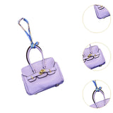 Car Key Case Lipstick Bag Cute for Women Girls Portable Mini Handbag Pendant Violet