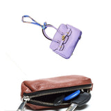 Car Key Case Lipstick Bag Cute for Women Girls Portable Mini Handbag Pendant Violet