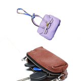 Car Key Case Lipstick Bag Cute for Women Girls Portable Mini Handbag Pendant Violet