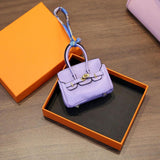 Car Key Case Lipstick Bag Cute for Women Girls Portable Mini Handbag Pendant Violet