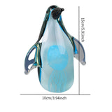 Maxbell Glass Penguin Figurine Handmade Blown for Table Centerpieces Desktop Cabinet