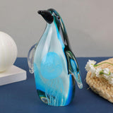 Maxbell Glass Penguin Figurine Handmade Blown for Table Centerpieces Desktop Cabinet