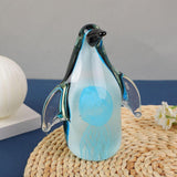 Maxbell Glass Penguin Figurine Handmade Blown for Table Centerpieces Desktop Cabinet