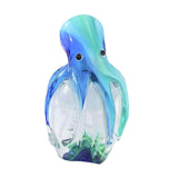 Maxbell Glass Octopus Figurine Gift Creative Adorable Ornament for Shelf Office Home Tall  Style