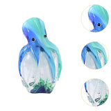 Maxbell Glass Octopus Figurine Gift Creative Adorable Ornament for Shelf Office Home Tall  Style
