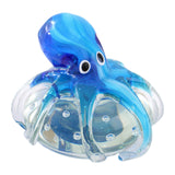 Maxbell Glass Octopus Figurine Gift Creative Adorable Ornament for Shelf Office Home Short  Style