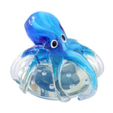 Maxbell Glass Octopus Figurine Gift Creative Adorable Ornament for Shelf Office Home Short  Style