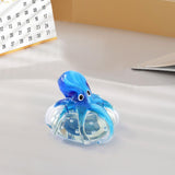 Maxbell Glass Octopus Figurine Gift Creative Adorable Ornament for Shelf Office Home Short  Style