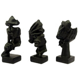 Maxbell 3 Pieces Thinker Statue Creative Silence IS Gold for Desktop Bookshelf Study