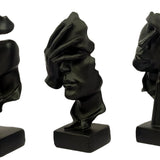 Maxbell 3 Pieces Thinker Statue Creative Silence IS Gold for Desktop Bookshelf Study