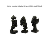 Maxbell 3 Pieces Thinker Statue Creative Silence IS Gold for Desktop Bookshelf Study