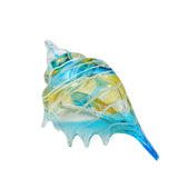 Maxbell Glass Conch Figurine Housewarming Gift Art Ornament for Bedroom Table Office