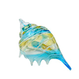 Maxbell Glass Conch Figurine Housewarming Gift Art Ornament for Bedroom Table Office