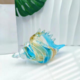 Maxbell Glass Conch Figurine Housewarming Gift Art Ornament for Bedroom Table Office