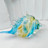 Maxbell Glass Conch Figurine Housewarming Gift Art Ornament for Bedroom Table Office