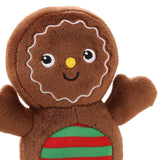 Festive Gingerbread Man Soft Throw Pillow for Bedroom Bed Holiday Dark brown