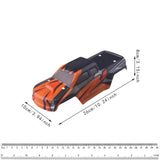 Maxbell 1/16 RC Body Shell Portable Hobby Toy Easy to Install Model High Performance Orange