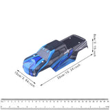 1/16 RC Body Shell Portable Hobby Toy Easy to Install Model High Performance Blue Black