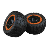 Maxbell 2 Pieces 1/16 Scale RC Car Tires Assembly Car Hobby Professional Model Tyres