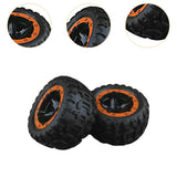 Maxbell 2 Pieces 1/16 Scale RC Car Tires Assembly Car Hobby Professional Model Tyres