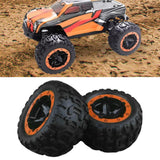 Maxbell 2 Pieces 1/16 Scale RC Car Tires Assembly Car Hobby Professional Model Tyres