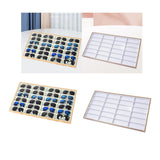 Maxbell Sunglasses Tray 24 Grids Space Saving Glasses Tray for Store Showcase Drawer Grey