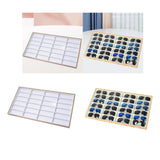 Maxbell Sunglasses Tray 24 Grids Space Saving Glasses Tray for Store Showcase Drawer Grey