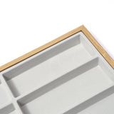 Maxbell Sunglasses Tray 24 Grids Space Saving Glasses Tray for Store Showcase Drawer Grey