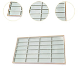 Maxbell Sunglasses Tray 24 Grids Space Saving Glasses Tray for Store Showcase Drawer Grey