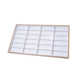 Maxbell Sunglasses Tray 24 Grids Space Saving Glasses Tray for Store Showcase Drawer White