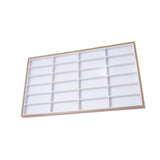 Maxbell Sunglasses Tray 24 Grids Space Saving Glasses Tray for Store Showcase Drawer White