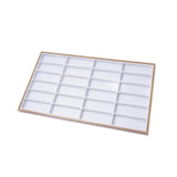 Maxbell Sunglasses Tray 24 Grids Space Saving Glasses Tray for Store Showcase Drawer White