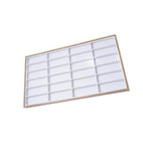 Maxbell Sunglasses Tray 24 Grids Space Saving Glasses Tray for Store Showcase Drawer White