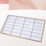 Maxbell Sunglasses Tray 24 Grids Space Saving Glasses Tray for Store Showcase Drawer White