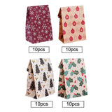 Maxbell 10x Christmas Gift Bag Presents Bag for Home Decoration Party Decor Supplies Red