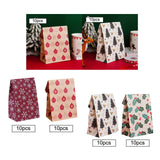 Maxbell 10x Christmas Gift Bag Presents Bag for Home Decoration Party Decor Supplies Red