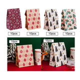 Maxbell 10x Christmas Gift Bag Presents Bag for Home Decoration Party Decor Supplies Red