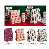 Maxbell 10x Christmas Gift Bag Presents Bag for Home Decoration Party Decor Supplies Red