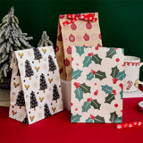 Maxbell 10x Christmas Gift Bag Presents Bag for Home Decoration Party Decor Supplies Red