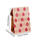 Maxbell 10x Christmas Gift Bag Presents Bag for Home Decoration Party Decor Supplies Red