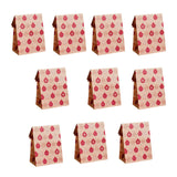 Maxbell 10x Christmas Gift Bag Presents Bag for Home Decoration Party Decor Supplies Red