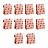 Maxbell 10x Christmas Gift Bag Presents Bag for Home Decoration Party Decor Supplies Red
