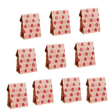 Maxbell 10x Christmas Gift Bag Presents Bag for Home Decoration Party Decor Supplies Red
