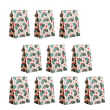 Maxbell 10x Christmas Gift Bag Presents Bag for Home Decoration Party Decor Supplies Green and white