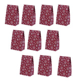 Maxbell 10x Christmas Gift Bag Presents Bag for Home Decoration Party Decor Supplies Red and white