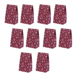 Maxbell 10x Christmas Gift Bag Presents Bag for Home Decoration Party Decor Supplies Red and white